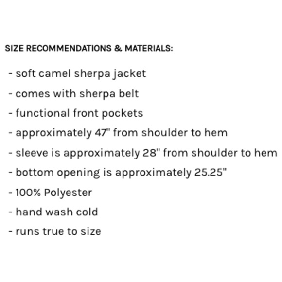 12th Tribe- Serena Camel Sherpa Jacket - Picture 8 of 10